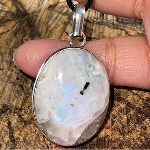 Rainbow Moonstone Pendant 2”